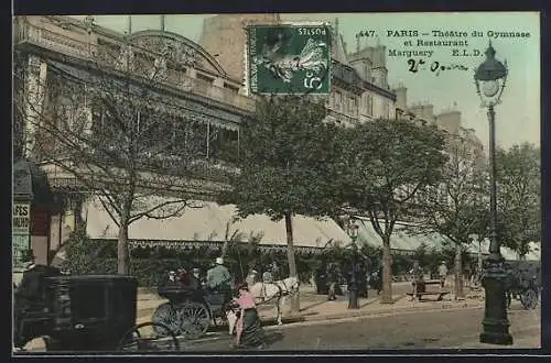 AK Paris, Theatre du Gymnase et Restaurant Marguery