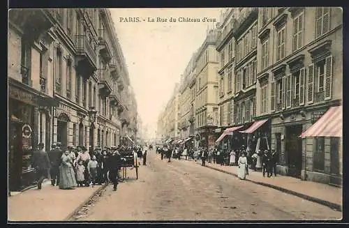 AK Paris, La Rue du Château d`eau