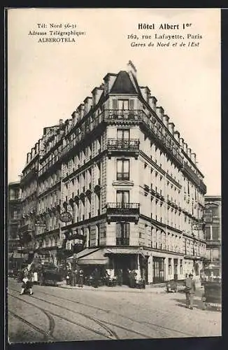 AK Paris, Hôtel Albert 1er, 162 Rue Lafayette