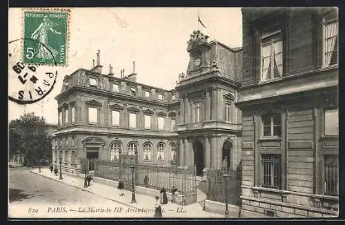 AK Paris, La Mairie du IIIe Arrondissement