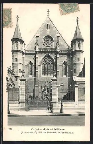 AK Paris, Ancienne Église du Prieuré Saint-Martin