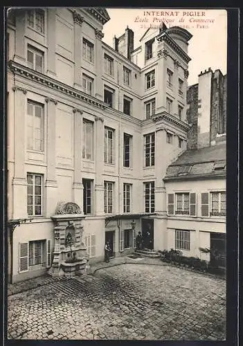 AK Paris, Internat Pigier, École Pratique de Commerce, 23 Rue de Turenne