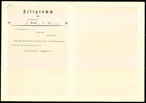 Telegramm Deutsche Reichspost, 1939, Neujahrs Grüsse mit Blumenkörben und Frühlingsblumen