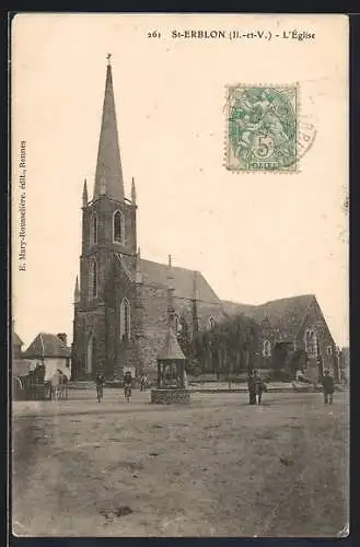 AK St-Erblon /I.-et-V., L`Église