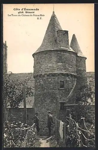 AK Dinard, Les Tours du Chateau du Prince Noir