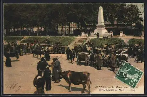 AK Rennes, Le Marche aux Bestiaux sur le Champ de Mars