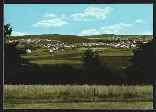AK Gillenfeld /Eifel, Ortsansicht aus der Vogelschau
