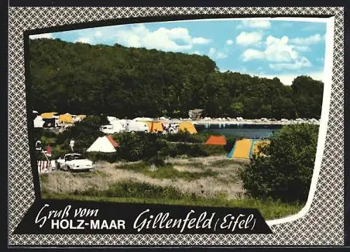 AK Gillenfeld /Eifel, Holz-Maar Campingplatz