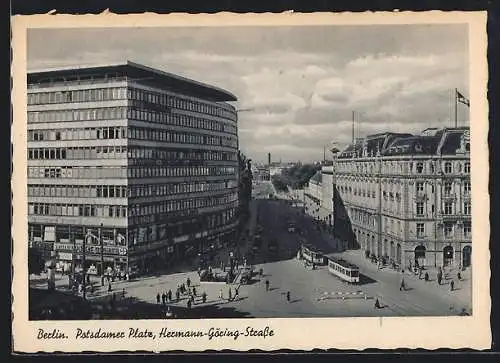 AK Berlin, Potsdamer Platz, Hermann-Göring-Strasse aus der Vogelschau