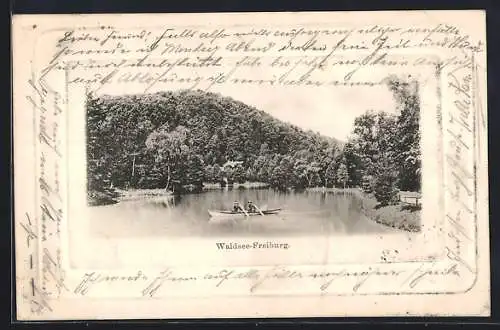 AK Freiburg, Ruderboot auf dem Waldsee