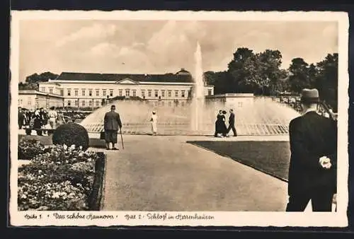 AK Hannover, Schloss in Herrenhausen, Serie Das schöne Hannover, Bild 2