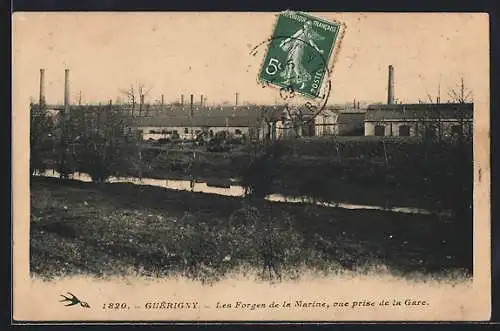 AK Guerigny, Les Forges de la Marine, vue prise de la Gare