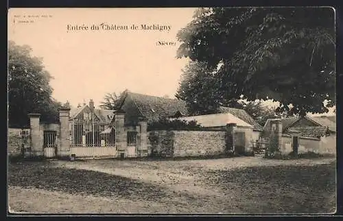 AK Machigny /Nievre, Entree du Chateau