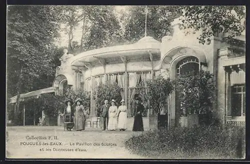 AK Pougues-les-Eaux, Le Pavillon des Sources et les Donneuses d`eau