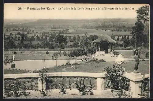 AK Pougues-les-Eaux, La Vallee de la Loire, vue prise de la Terrasse de la Montjaie