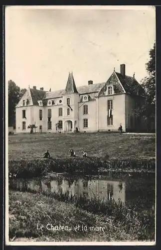 AK Serres /Nievre, Le Chateau et la mare