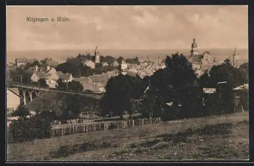 AK Kitzingen a. Main, Ortsansicht aus der Vogelschau