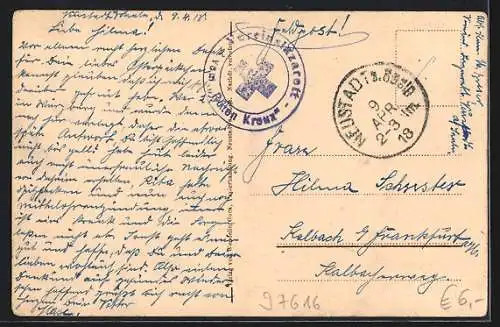 AK Neustadt a. Saale, Ortsansicht aus der Vogelschau