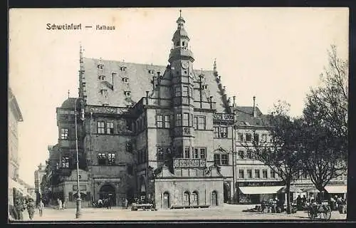 AK Schweinfurt, Ansicht vom Rathaus