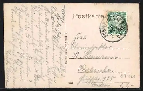 AK Schweinfurt, Ansicht vom Rathaus