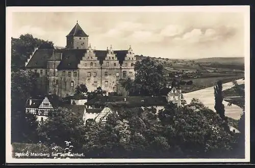 AK Schweinfurt, Blick auf Schloss Mainberg