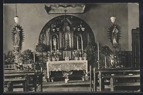 AK Schweinfurt a. M., Altar in der Capelle des Maria-Theresienheims