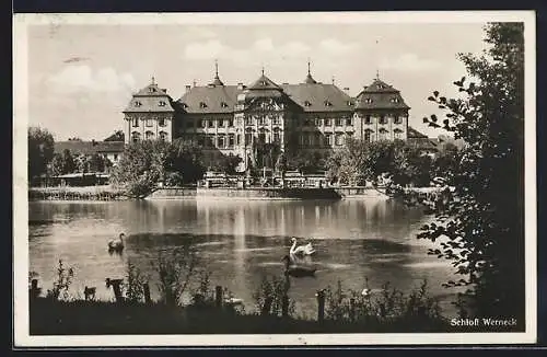 AK Werneck, Schloss mit Schwänen