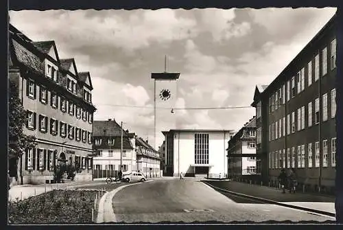 AK Schweinfurt a. Main, St. Kilian Kirche, Oberrealschule und Kolpinghaus