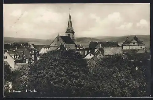 AK Hofheim / Untfr., Ortsansicht mit Kirche