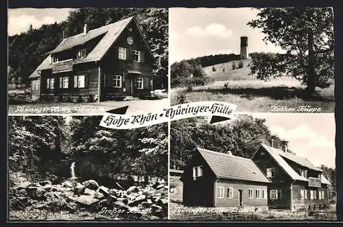 AK Urspringen /Rhön, Gasthaus Thüringer Hütte