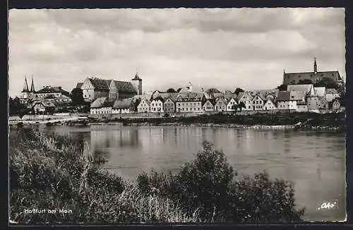 AK Hassfurt am Main, Teilansicht mit Schloss