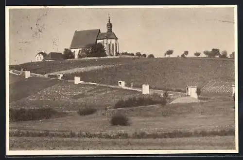 AK Volkach, Kirchberg mit Wallfahrtskirche