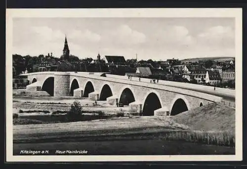 AK Kitzingen a. M., Neue Mainbrücke