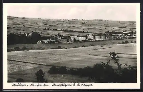 AK Stockheim / Mainfranken, Dampfsägewerk Rothhaupt