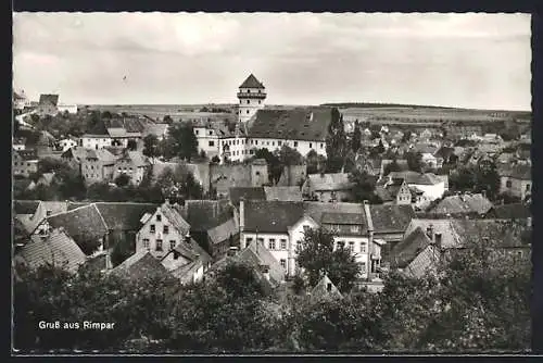AK Rimpar, Teilansicht aus der Vogelschau