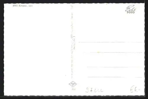 AK Rimpar, Teilansicht aus der Vogelschau