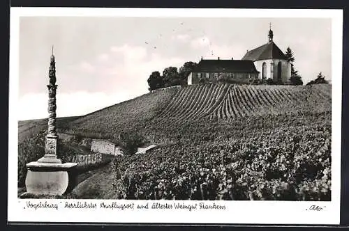 AK Vogelsburg /Franken, Kirche und Denkmal