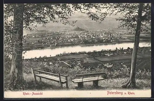 AK Petersberg am Rhein, Rhein-Aussicht