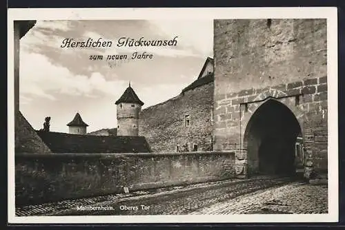 AK Mainbernheim, Burgpartie am oberen Tor