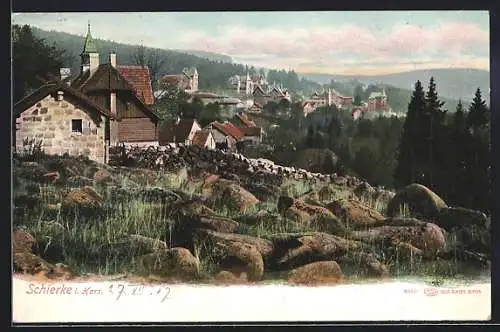 AK Schierke / Harz, Ortsansicht