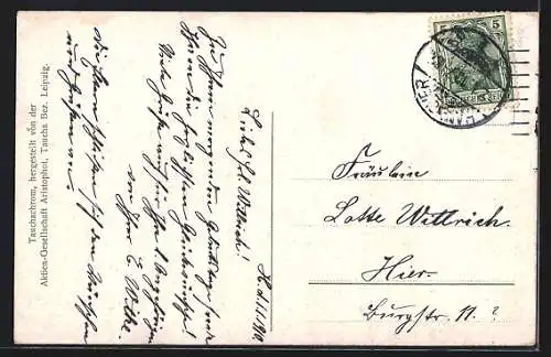 AK Hannover, Teilansicht mit königl. Hoftheater