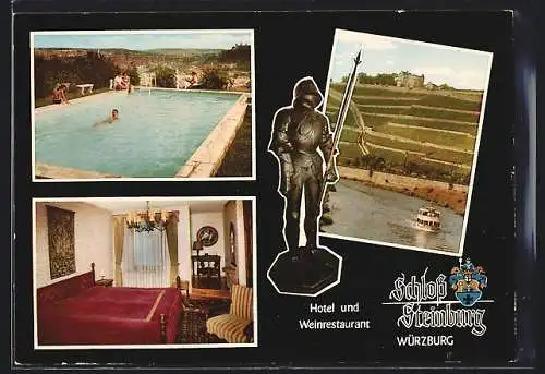 AK Würzburg, Hotel und Weinrestaurant Schloss Steinburg