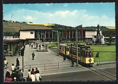 AK Würzburg, Hauptbahnhof, Strassenbahn