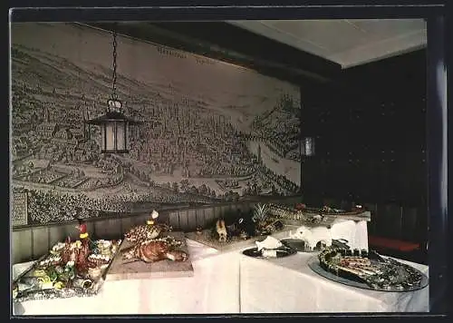 AK Würzburg, Restaurant Paulaner im Russischen Hof, Theaterstrasse 1-3