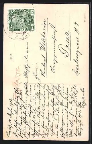 AK Olmütz, Ansicht vom Rathaus