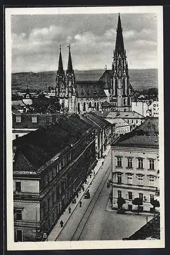 AK Olmütz, Stadtblick mit dem Dom