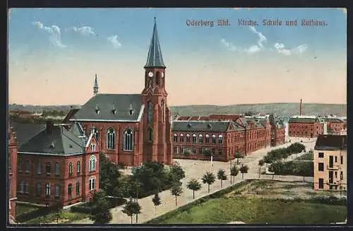 AK Oderberg, Kirche, Schule und Rathaus