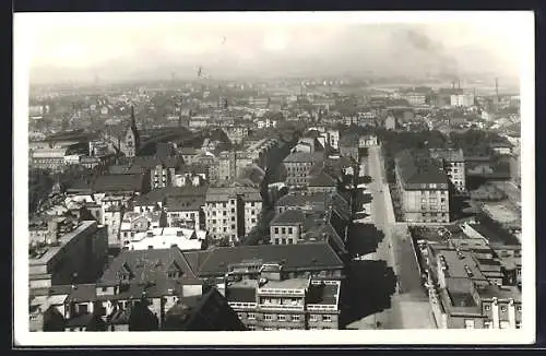 AK Mor. Ostrava, Panorama mit Strassenpartie