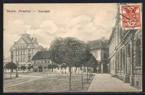 AK Mnich. Hradiste, Námesti, am Marktplatz