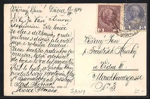 AK Sany, Ortspartie, Gebäudeansicht, Strassenpartie